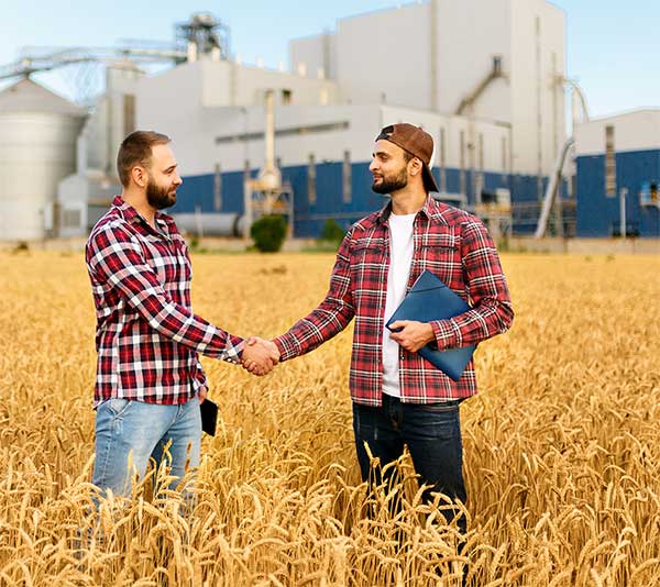 two men shaking hands