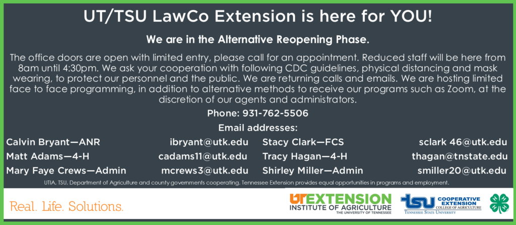 UT/TSU LawCo Extension Contact Information Sheet
